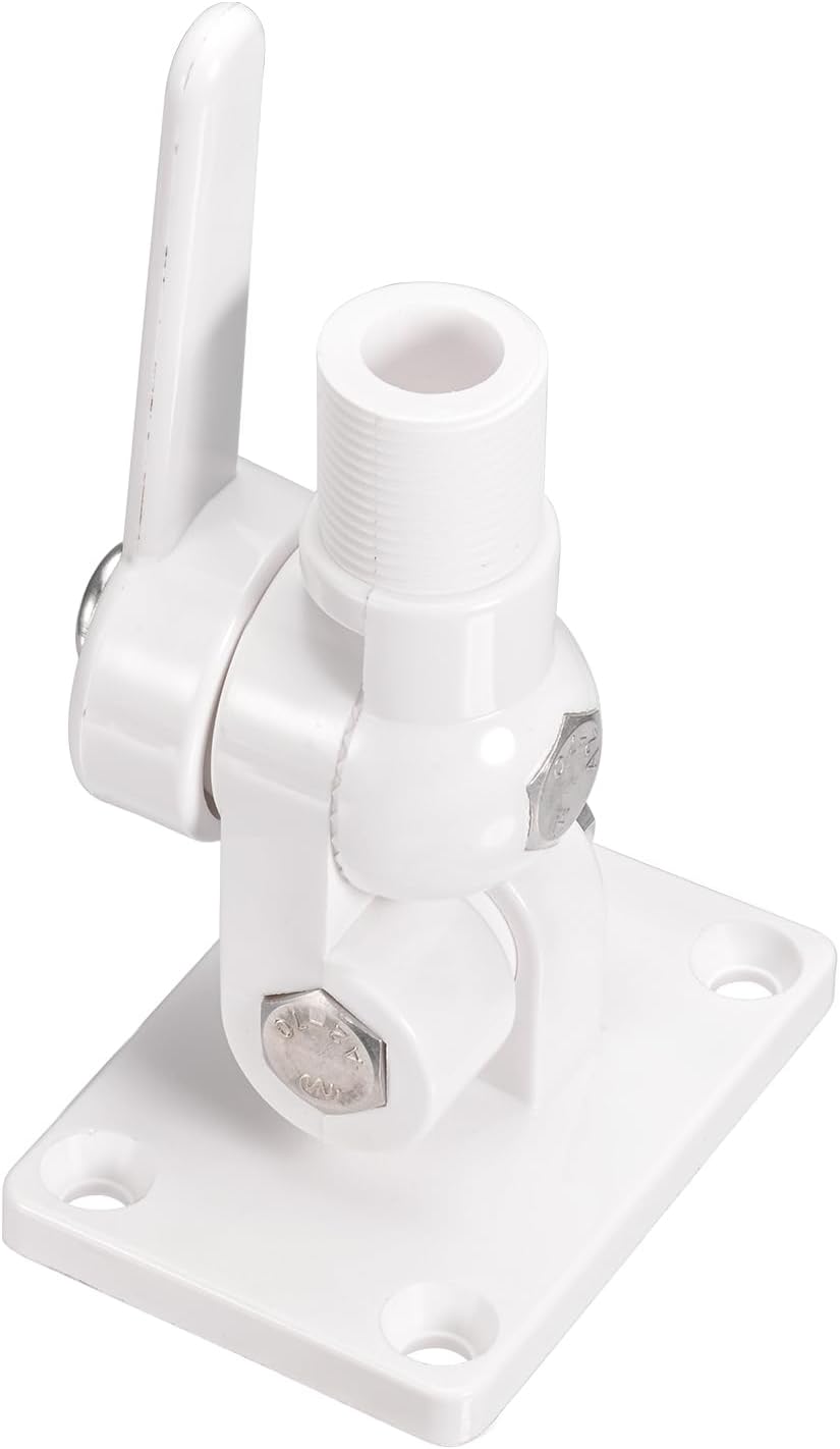 Detailed view of the base mounting holes and reinforced locking handle for secure positioning