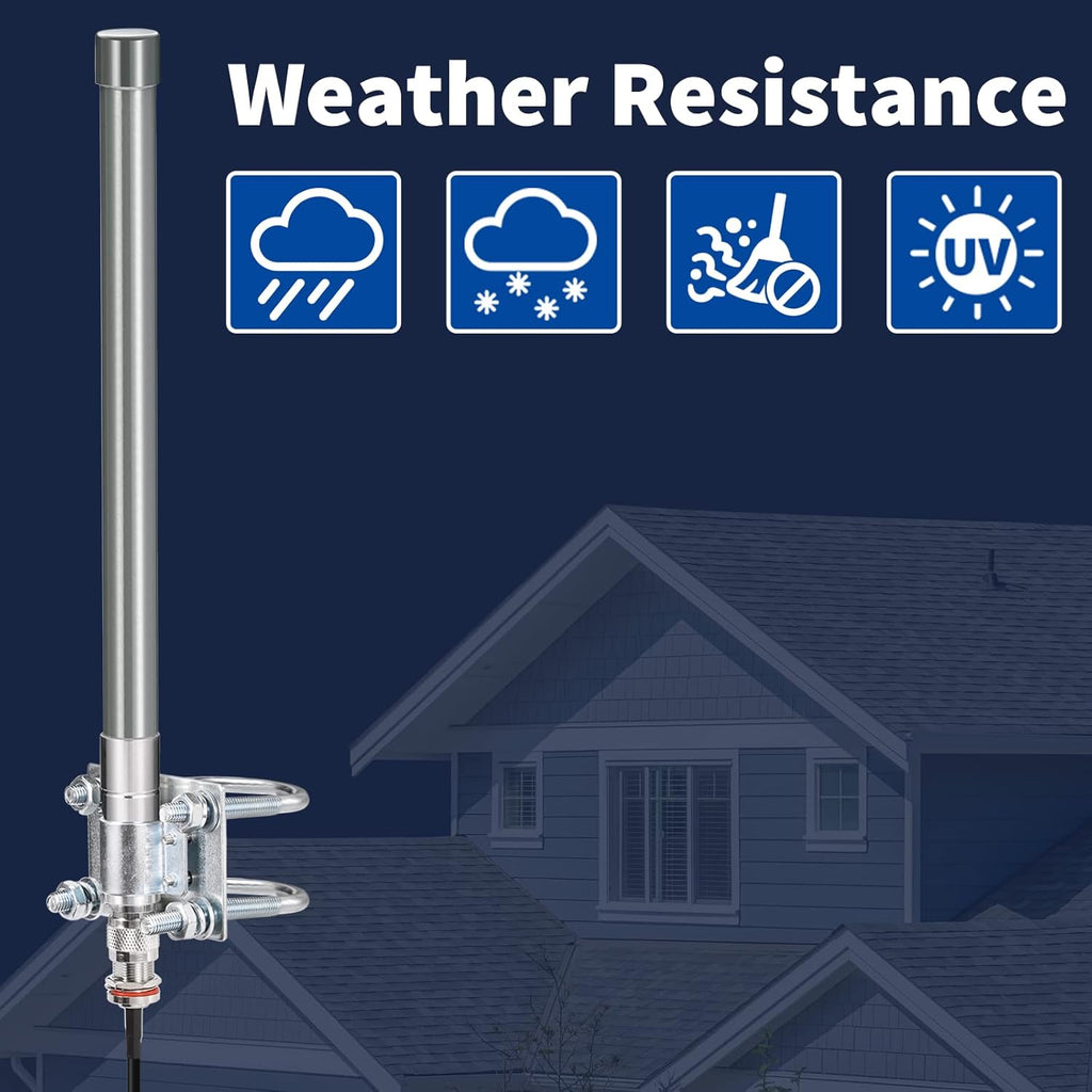 Bingfu 3dBi 868MHz LoRa Fiberglass Antenna for Helium & LoRaWAN