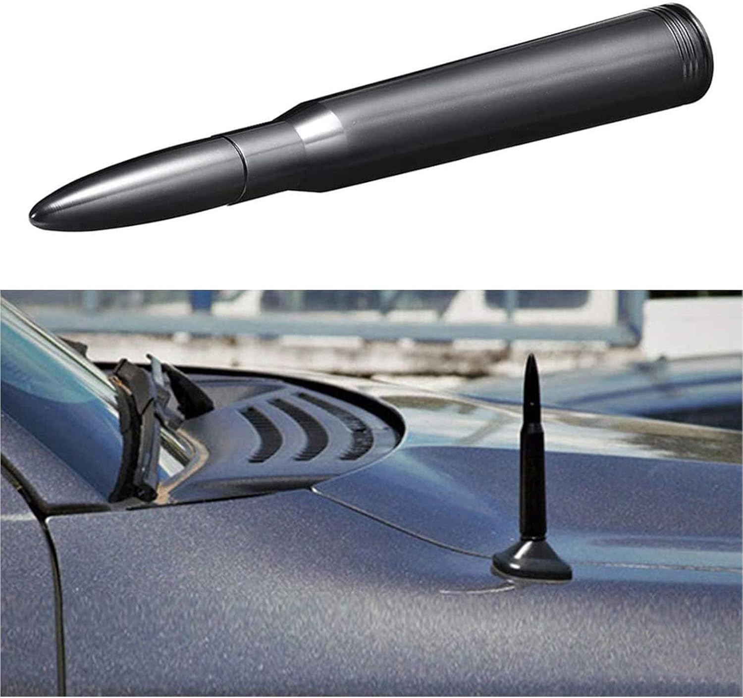 Easy 2-minute DIY installation: selecting from the included 8 screw adapters to fit various truck antenna bases