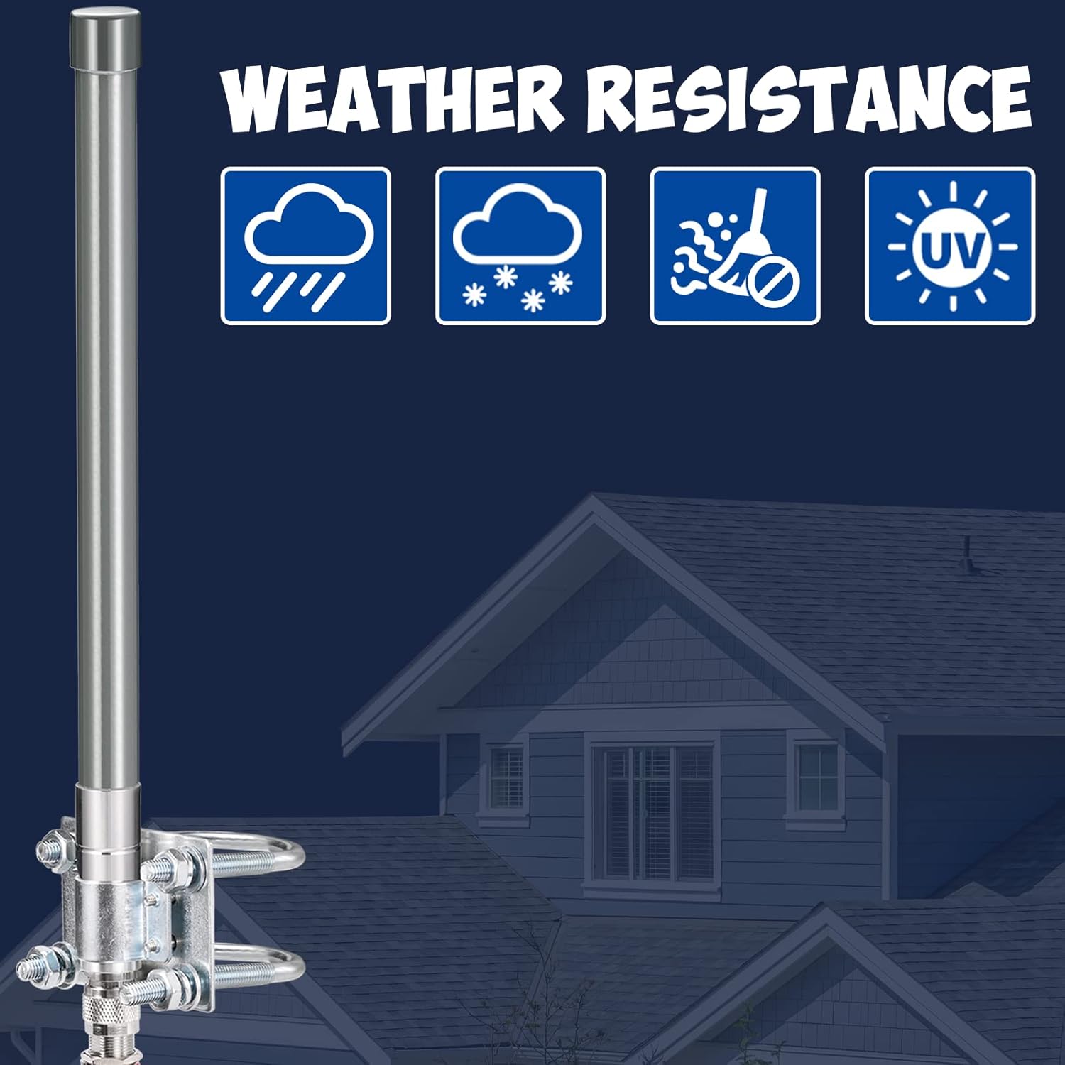 Helium hotspot gateway set up in a home/office environment connected to the Bingfu antenna