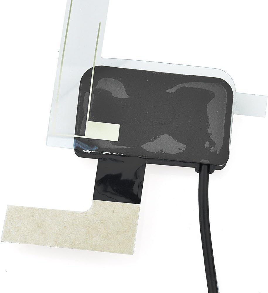 High-definition shot of the gold-plated SMA male connector, providing low-loss signal transmission for DAB+ receivers
