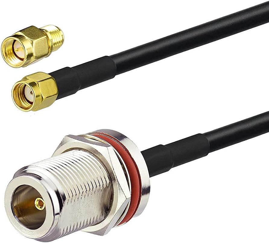 High-precision N-female or custom connector interface for secure LoRaWAN cable connection
