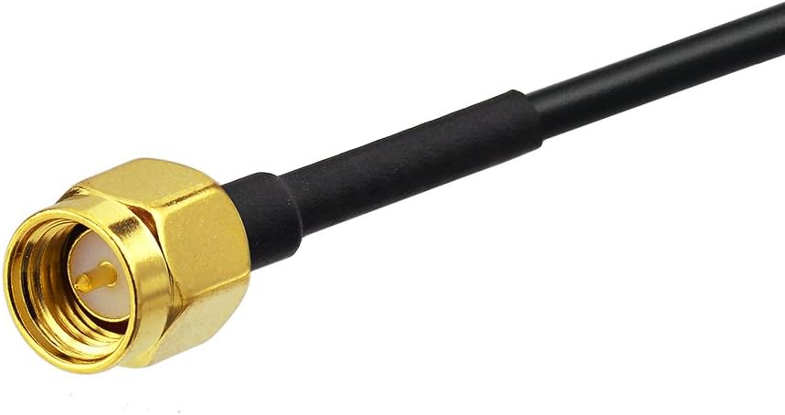 SMA-Female connector with high-precision threading for secure connection to handheld radios.