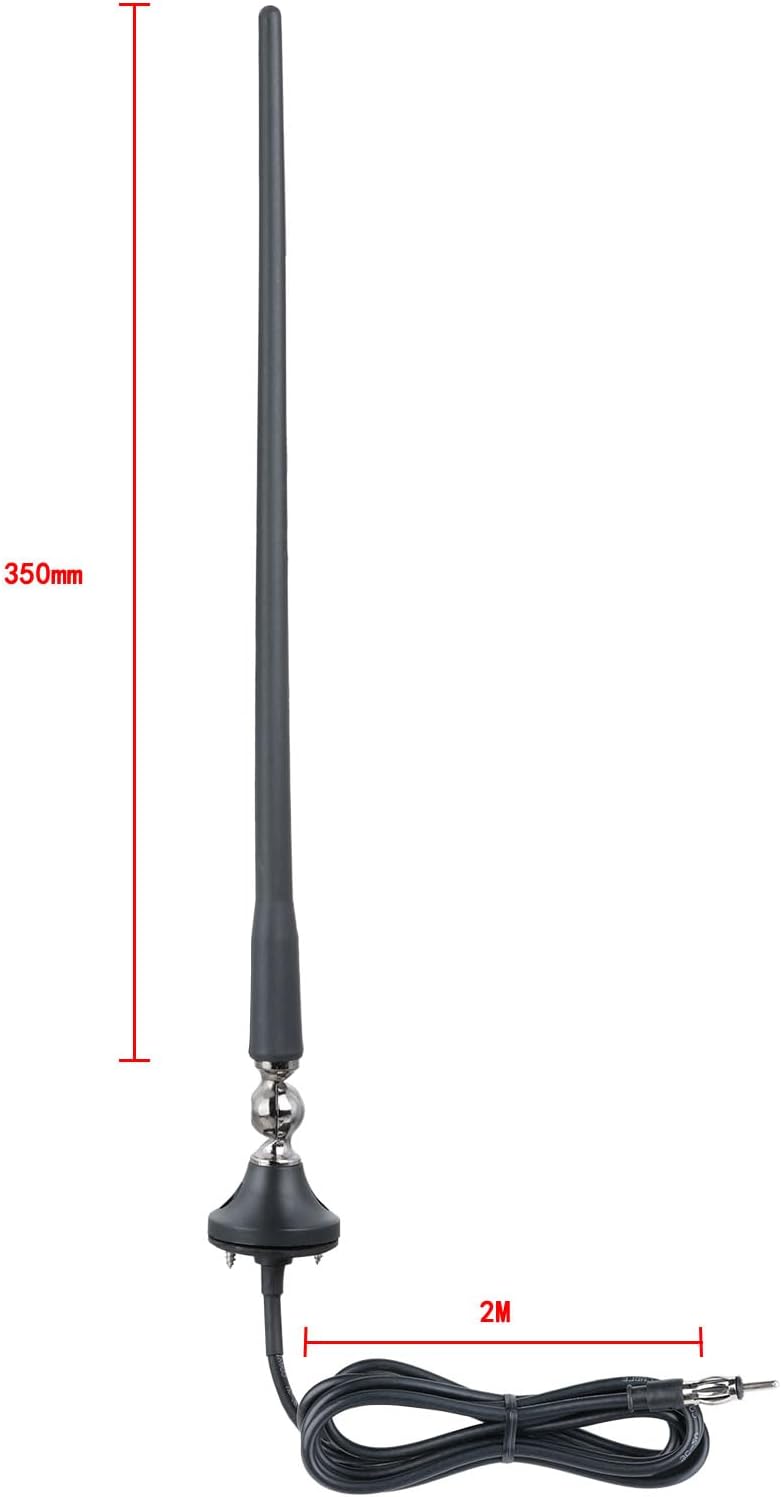 Technical diagram showing the 16-inch length and base mounting hole diameter