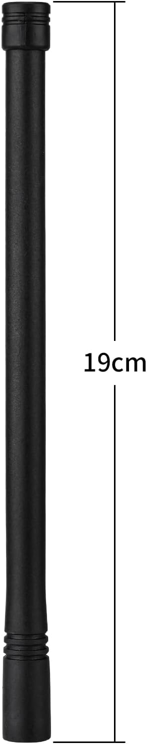 Technical layout showing the 7.36-inch length and connector profile