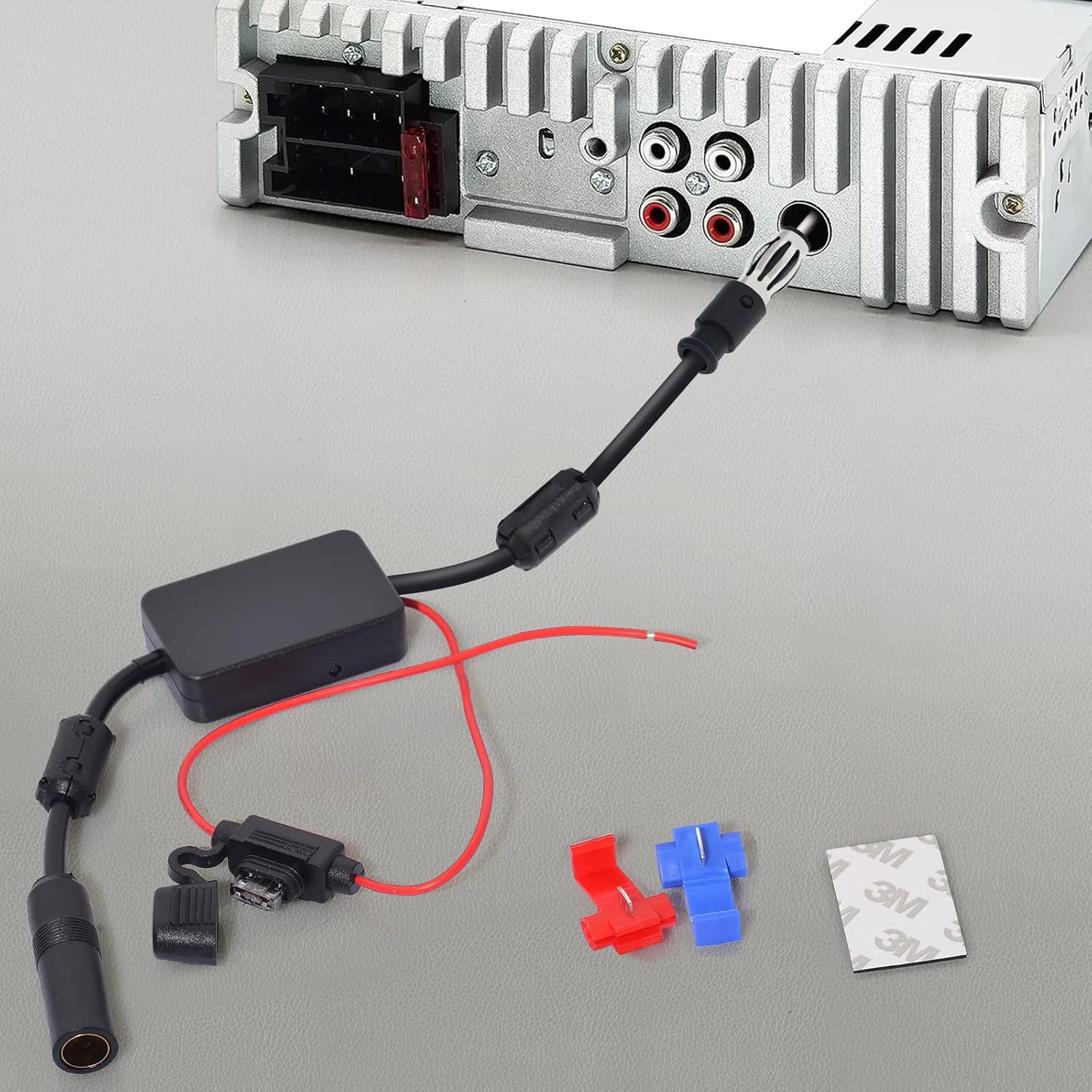 Universal DIN male to female plug connectors for seamless car stereo integration