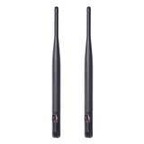 Bingfu Dual Band WiFi 2.4GHz 5GHz 5.8GHz 6dBi SMA Male Antenna (2-Pack) for Wireless Vedio Security IP Camera Recorder Surveillance Recorder Truck Trailer Rear View Backup Camera Reversing Monitor