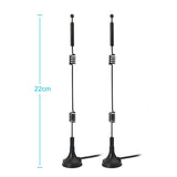 Bingfu Dual Band WiFi 2.4GHz 5GHz 5.8GHz 9dBi Magnetic Base SMA Male Antenna (2-Pack) for Wireless Vedio Security Camera Surveillance Recorder Truck Trailer Rear View Backup Camera Reversing Monitor