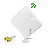 Bingfu High Gain 4G LTE Antenna 35dBi Panel MIMO SMA Male TS9 Antenna Compatible with 4G LTE Wireless CPE Router Mobile Hotspot MiFi Mobile Broadband Modem Industrial IoT Router Cellular Gateway