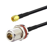 Bingfu SMA Male to N Female Low Loss KSR195 Coaxial Adapter Cable 3 feet 1m Compatible with 4G LTE Wireless Router Gateway Cellular RTL SDR USB ADS-B Receiver