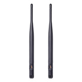Bingfu Dual Band WiFi 2.4GHz 5GHz 5.8GHz 6dBi MIMO RP-SMA Male Antenna (2-Pack) for WiFi Router Wireless Network Card USB Adapter Security IP Camera Video Surveillance Monitor