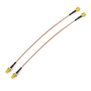 Bingfu WiFi Antenna Extension Cable (2-Pack) RP-SMA Male to RP-SMA Female Bulkhead Mount RG316 Cale 15cm 6 inch for WiFi Router Security IP Camera Wireless Mini PCI Express PCIE Network Card Adapter