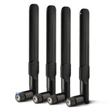 Bingfu 4G LTE Cellular Trail Camera Antenna 8dBi RP-SMA Male Antenna (4-Pack) Compatible with Spypoint Link Micro Solar EVO Link S Dark Wildlife Hunting Game Cam Outdoor Mobile Security Camera