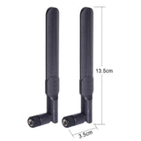 Bingfu Dual Band WiFi 2.4GHz 5GHz 5.8GHz 8dBi SMA Male Antenna (2-Pack) for Wireless Vedio Security IP Camera Recorder Surveillance Recorder Truck Trailer Rear View Backup Camera Reversing Monitor