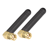 Bingfu Mini Dual Band WiFi 2.4GHz 5GHz 5.8GHz MIMO RP-SMA Male Right Angle Antenna (2-Pack) for FPV WiFi Bluetooth USB Adapter Computer PCIe Card WiFi Router Wireless Back Up Camera