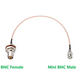 Bingfu Mini BNC Male to BNC Female Bulkhead Mount 75 Ohm Vedio SDI Cable 30cm 12 inch for HD SDI 3G SDI Recorder Camera Monitor Converter Frame Synchronizer Sync Broadcast Router Audio Gateway Hub