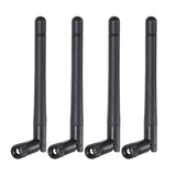 Bingfu Dual Band WiFi 2.4GHz 5GHz 5.8GHz 3dBi MIMO RP-SMA Male Antenna (4-Pack) for WiFi Router Wireless Network Card USB Adapter Security IP Camera Video Surveillance Monitor