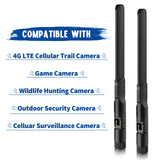 Bingfu 4G LTE Cellular Trail Camera Antenna 8dBi RP-SMA Male Antenna (2-Pack) Compatible with 4G LTE Cellular Trail Camera Game Camera Wildlife Hunting Camera Outdoor Mobile Security Camera