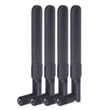 Bingfu Dual Band WiFi 2.4GHz 5GHz 5.8GHz 8dBi MIMO RP-SMA Male Antenna (4-Pack) for WiFi Router Wireless Network Card USB Adapter Security IP Camera Video Surveillance Monitor