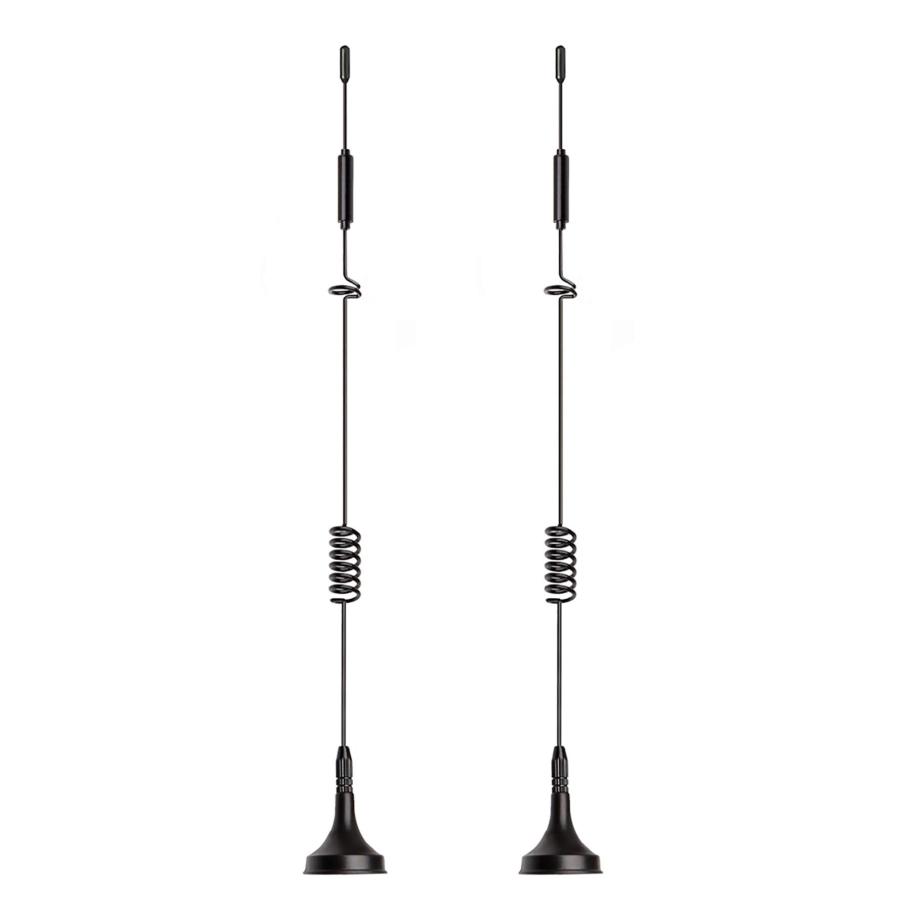 Bingfu 2-pack 8dBi 4G LTE magnetic base antennas with TS9 male connectors and 3m extension cables