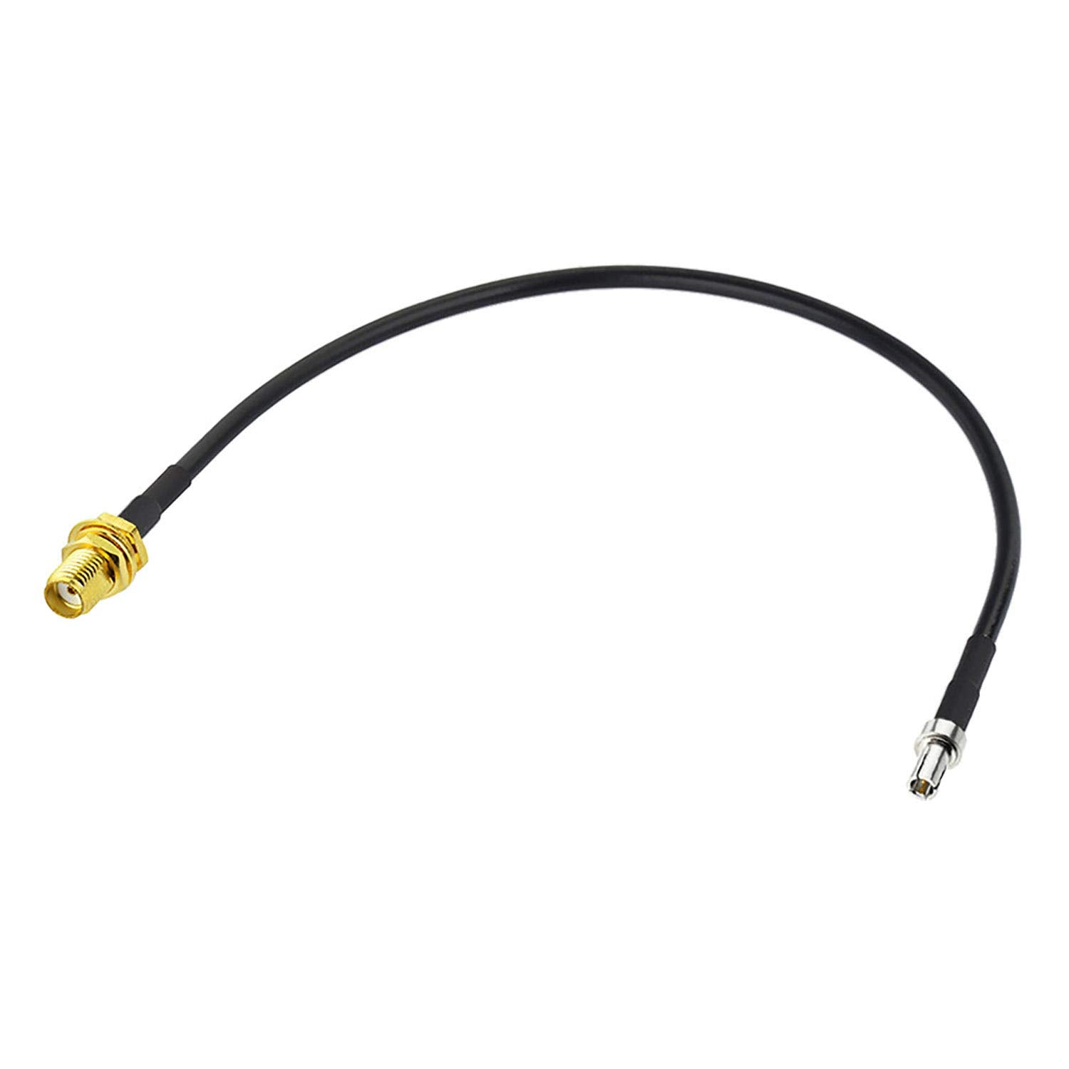 Bingfu 2-pack TS9 male to SMA female pigtail coaxial adapter cables, 20cm (8 inch) length