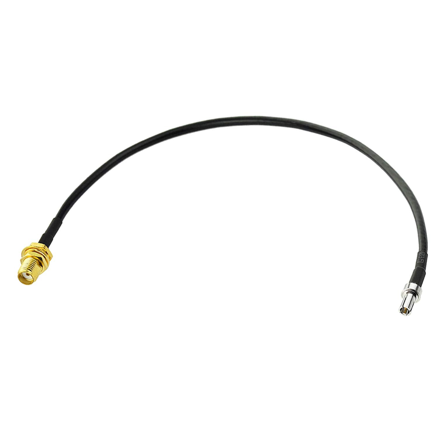 Bingfu 2-pack TS9 male to SMA female pigtail coaxial adapter cables, 20cm (8 inch) length