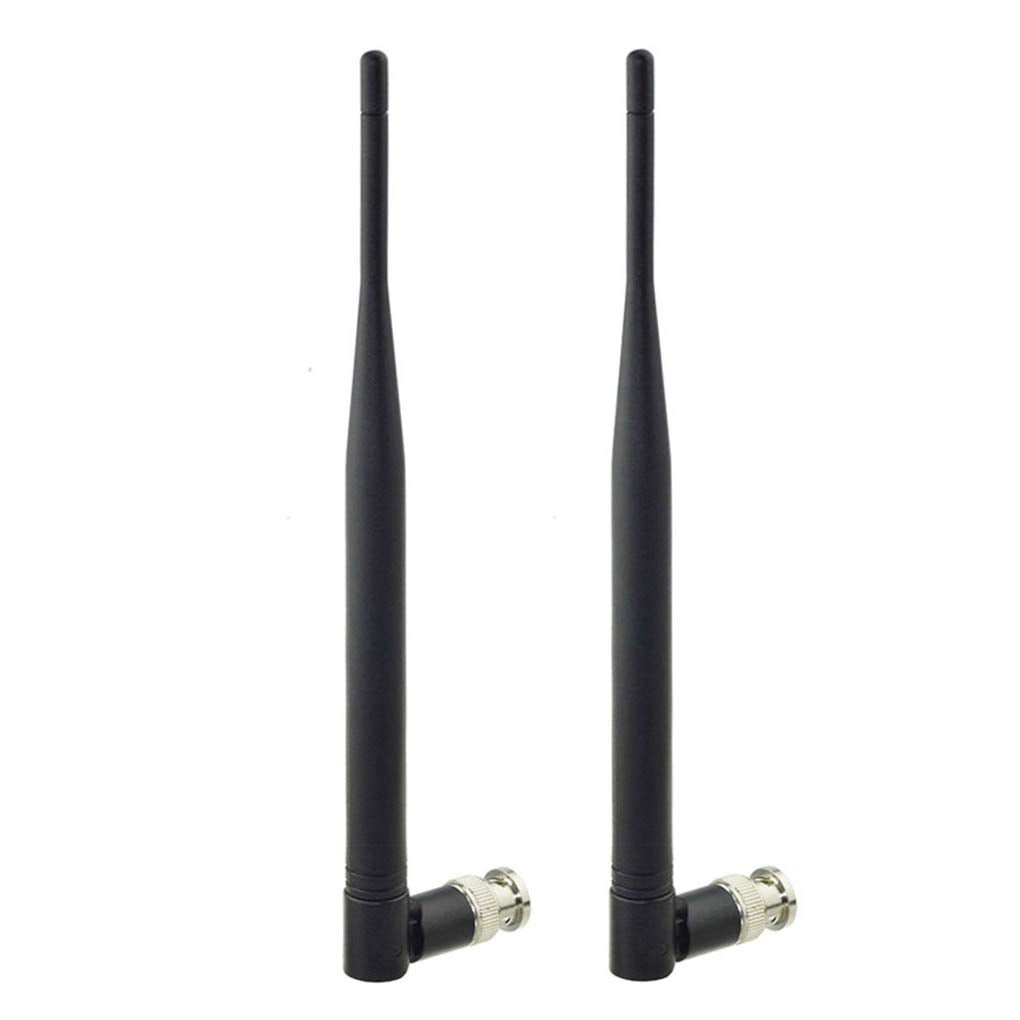 Bingfu 2-pack UHF wireless microphone replacement antennas, 21.5cm length with BNC male connectors