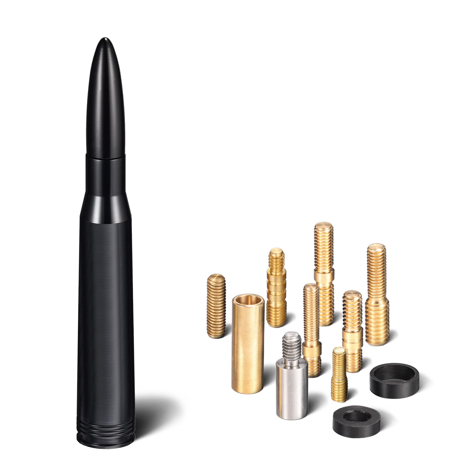 Bingfu 5.5 inch Tactical Bullet Antenna Replacement for Toyota Ford and Dodge RAM Trucks