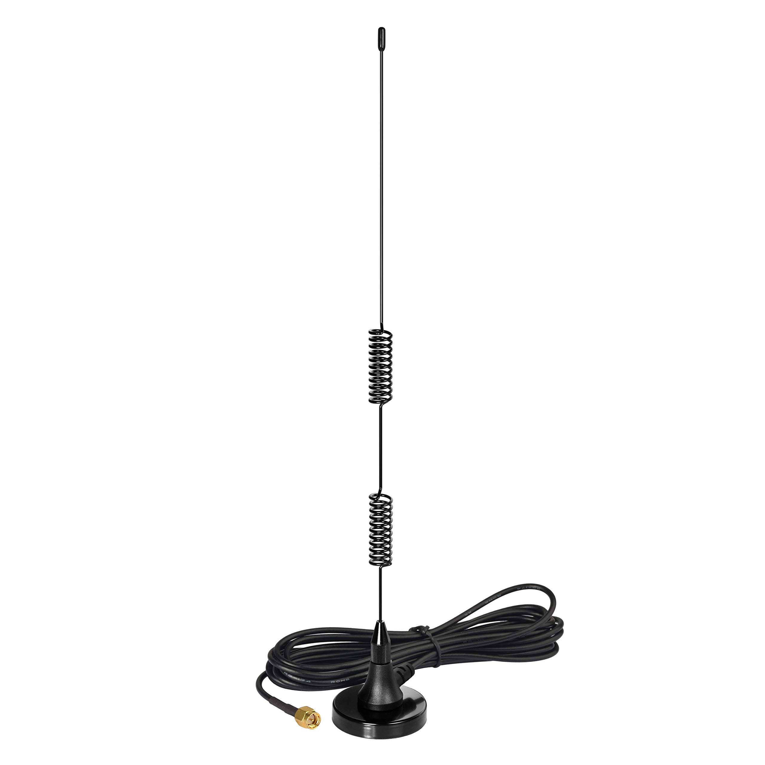 Bingfu dual-band VHF/UHF magnetic base mobile antenna kit with SMA-Male connector