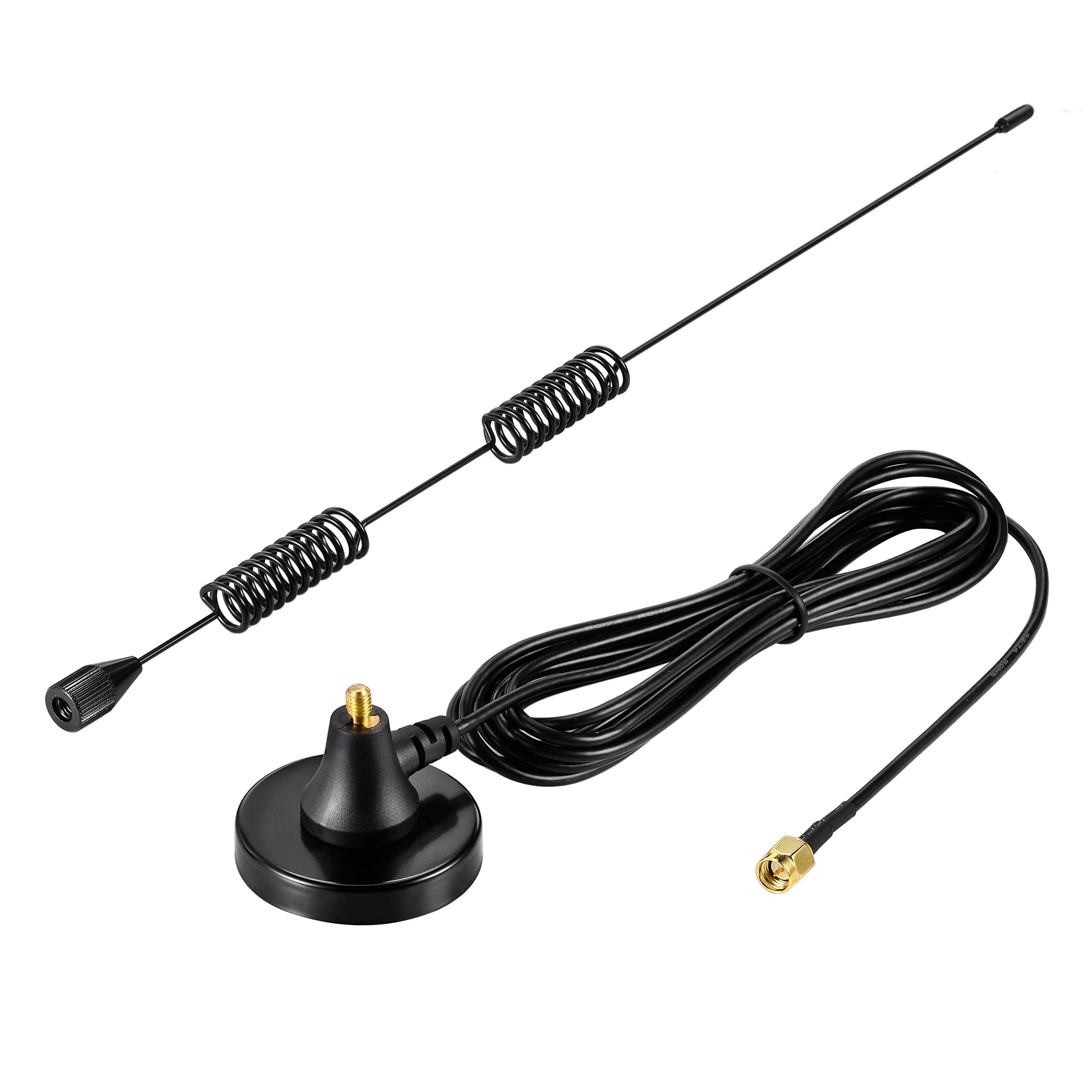 Bingfu dual-band VHF/UHF magnetic base mobile antenna kit with SMA-Male connector