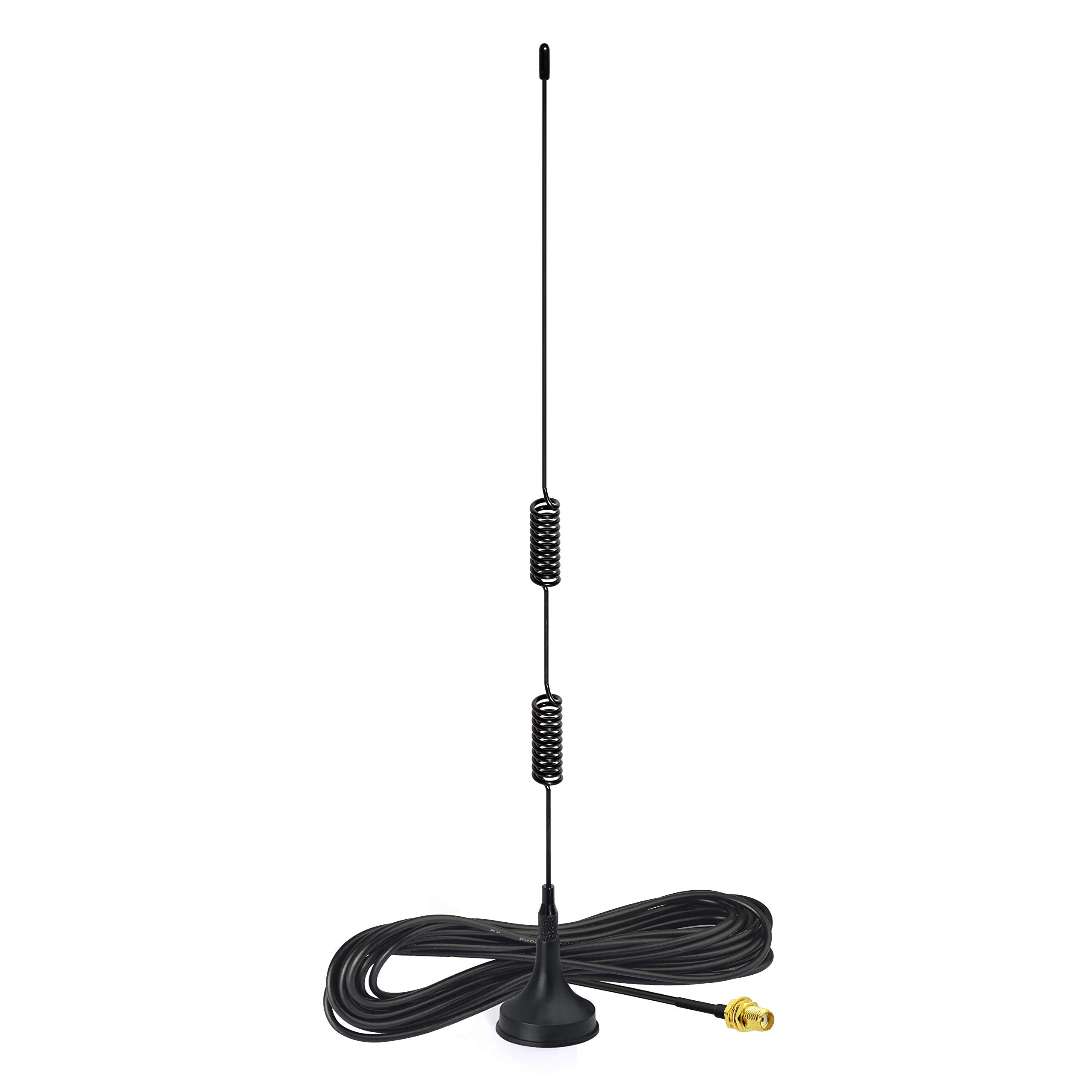 Bingfu dual-band handheld ham radio antenna with magnetic base and SMA female connector
