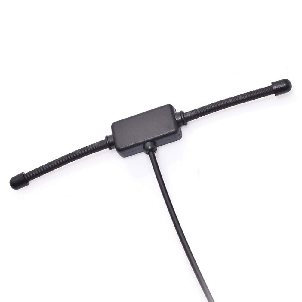 Close-up of the high-quality DIN connector and durable antenna wire