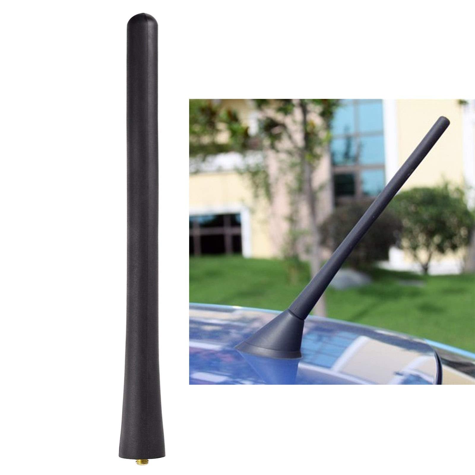 Easy screw-in installation guide showing how to swap the antenna mast in seconds