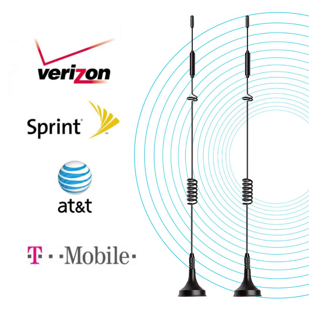 High-gain 8dBi omnidirectional whip antenna with a powerful magnetic base for metal surface mounting