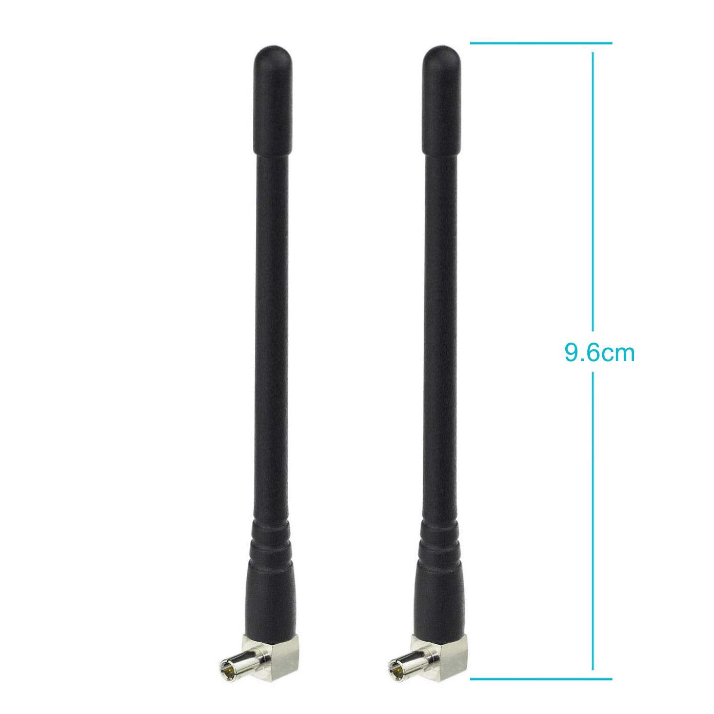 Ultra-compact dimensions of the 3dBi TS9 antenna showing its pocket-sized design